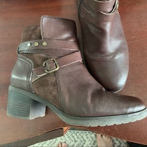 Naturalizer Brown Ringer Boot, Size 10W